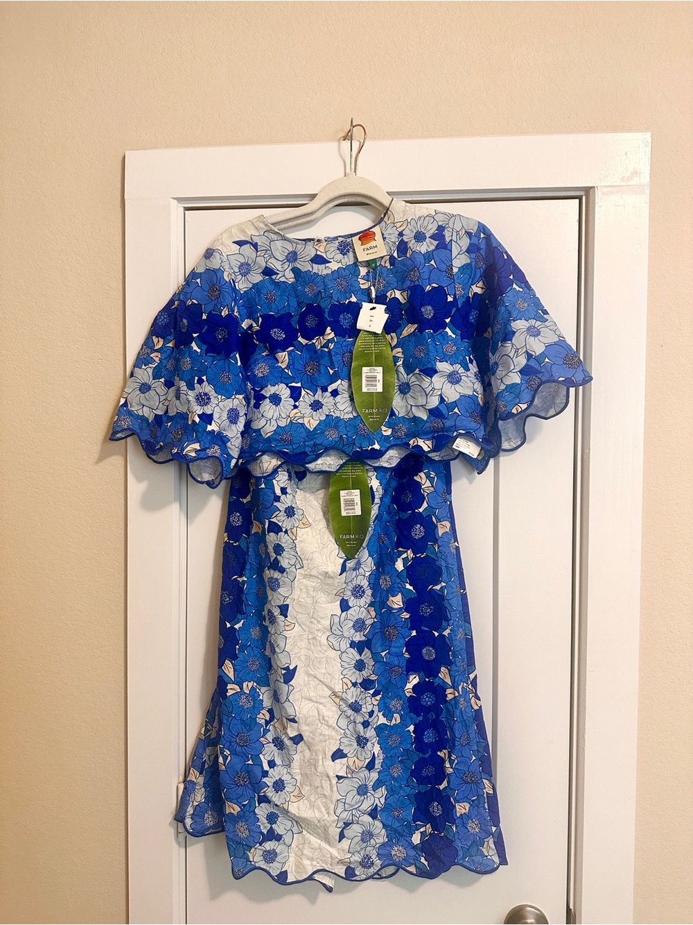 Farm Rio Blue Flower Skirt Set - Picture 2 of 3